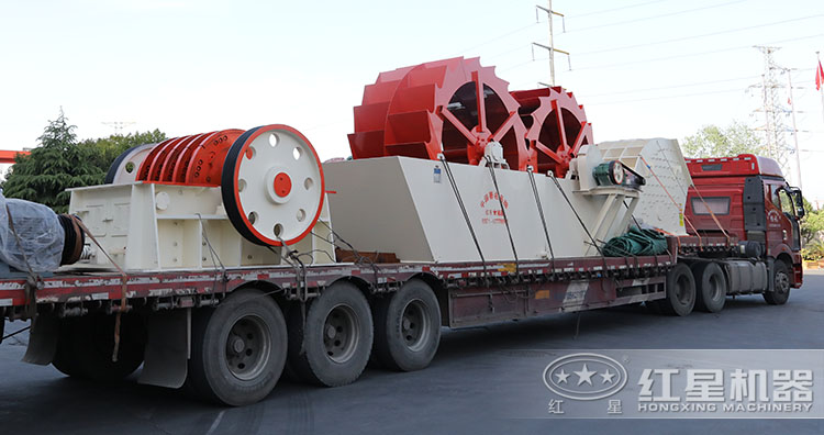 礦石錘式破碎機整條生產(chǎn)線發(fā)往河北！