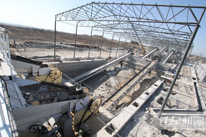 紅星用戶石料破碎生產(chǎn)現(xiàn)場，可就近安排參觀現(xiàn)場