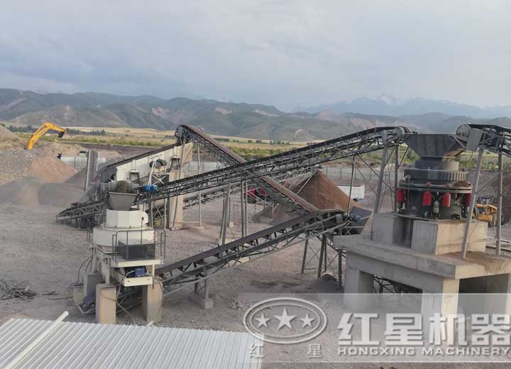 石頭變沙子用戶生產(chǎn)現(xiàn)場，可就近安排現(xiàn)場參觀配置同等設(shè)備