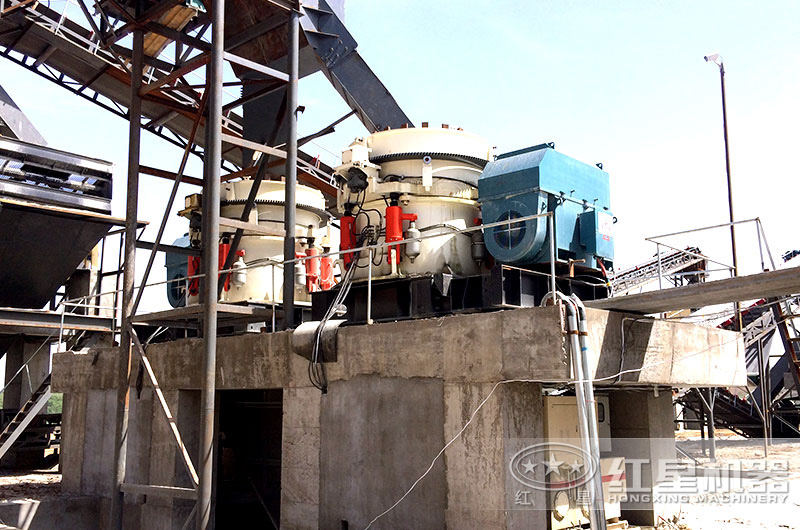 圓錐破產(chǎn)量大，自動(dòng)化程度高，適合中大型砂石廠