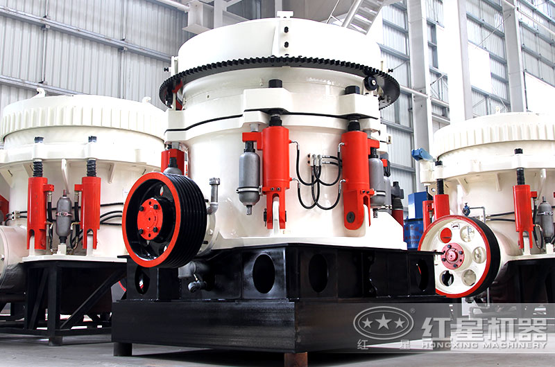 圓錐式破碎機立體結構，占地面積小